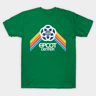 Retro EPCOT inspired distressed logo by Kelly Design Company T-Shirt